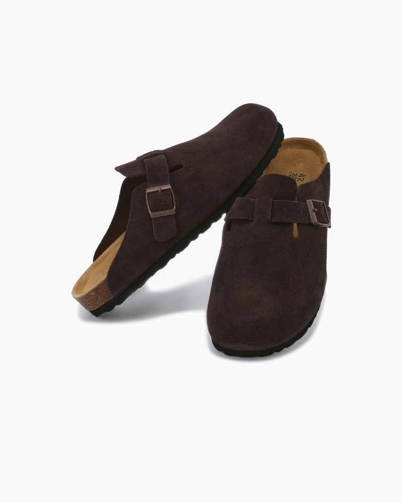 Sabots Old Money en Daim