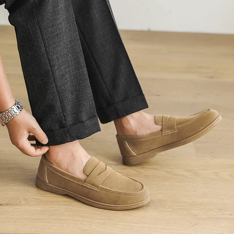 Mocassins Penny en daim Antoine