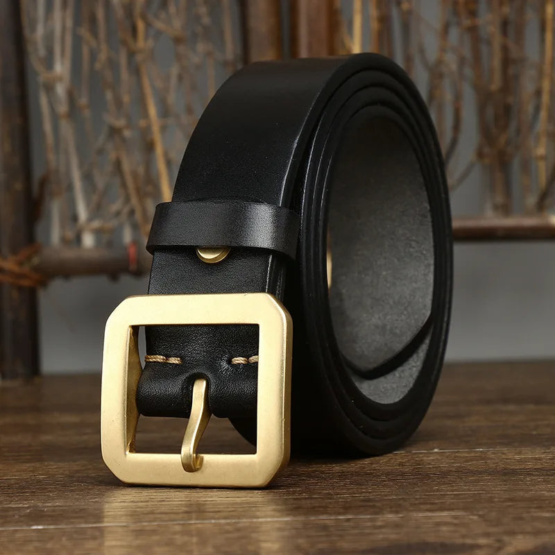 Élise Ceinture en Cuir Pleine Fleur Élégante