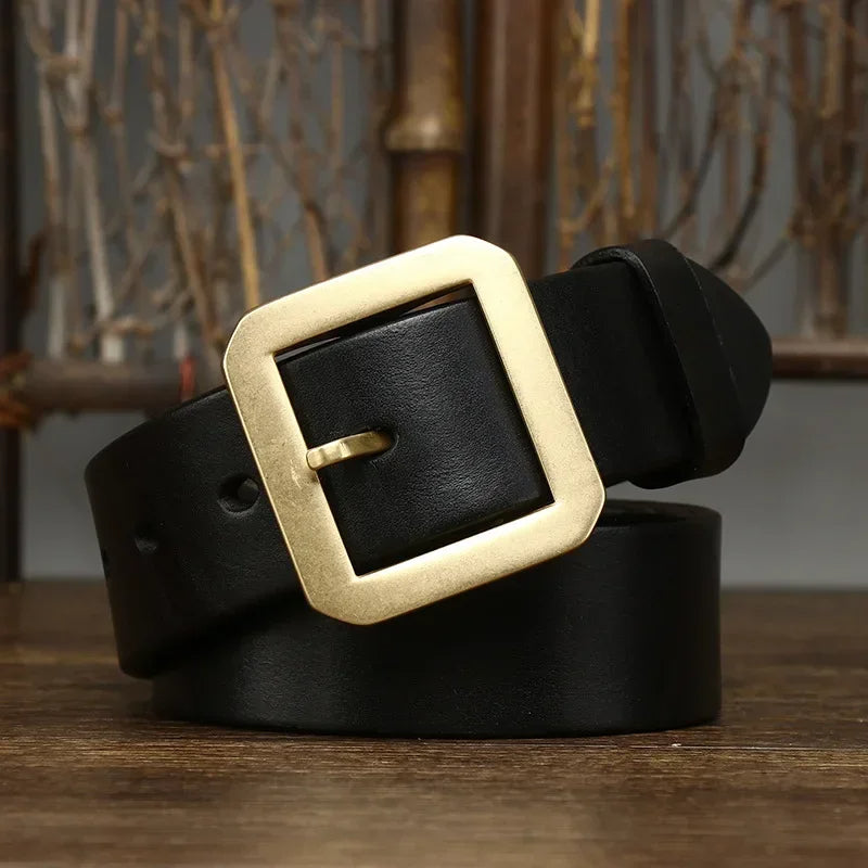 Élise Ceinture en Cuir Pleine Fleur Élégante