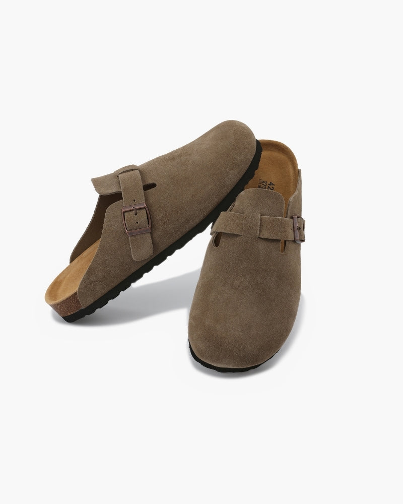 Sabots Old Money en Daim