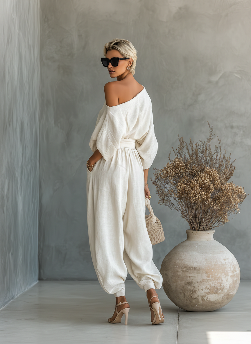 Ensemble Tailleur Femme | Élégance Décontractée et Confort Estival