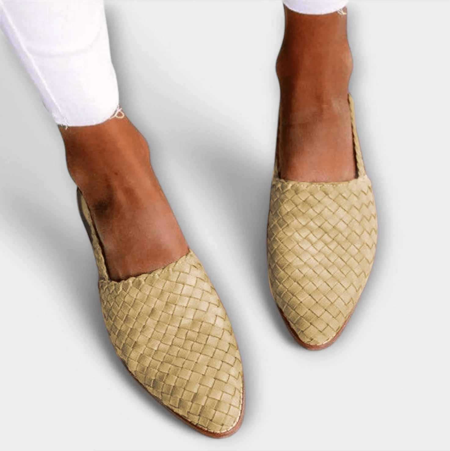 Auriane | Mocassins à talon ouvert et en tressé
