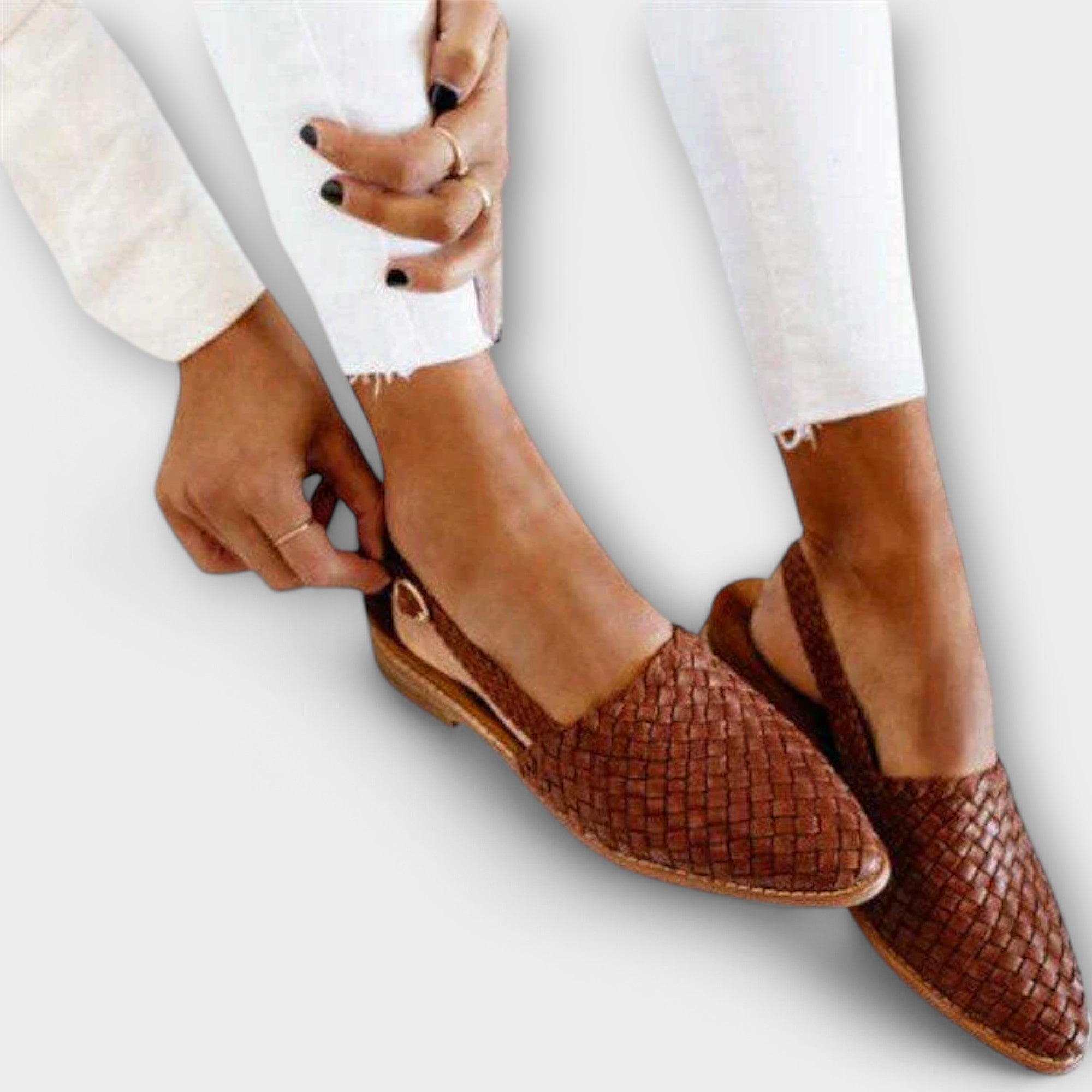 Auriane | Mocassins à talon ouvert et en tressé