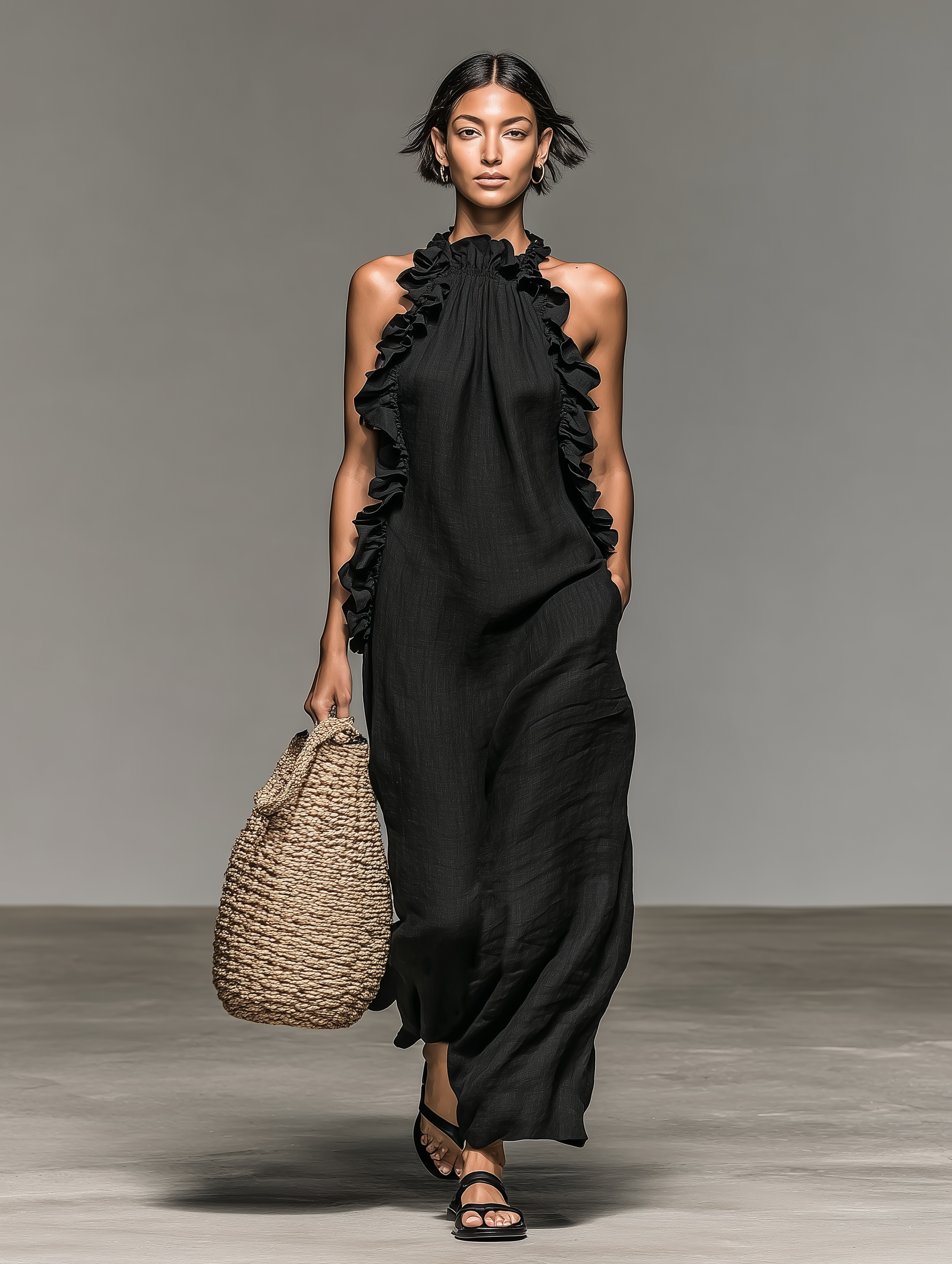 Léa | Robe longue avec poches